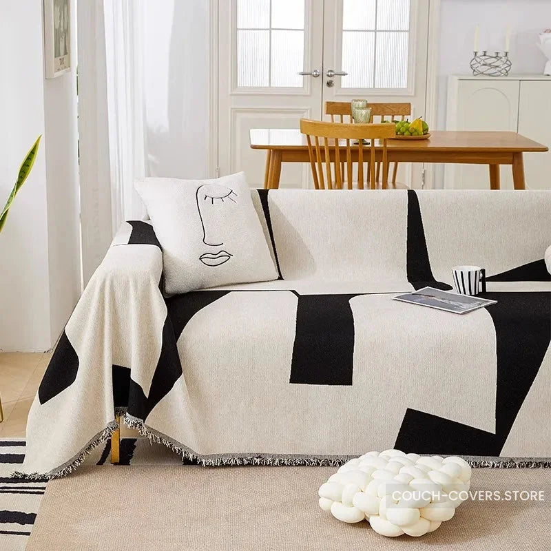 Black and White Throws for Sofas 180*260cm