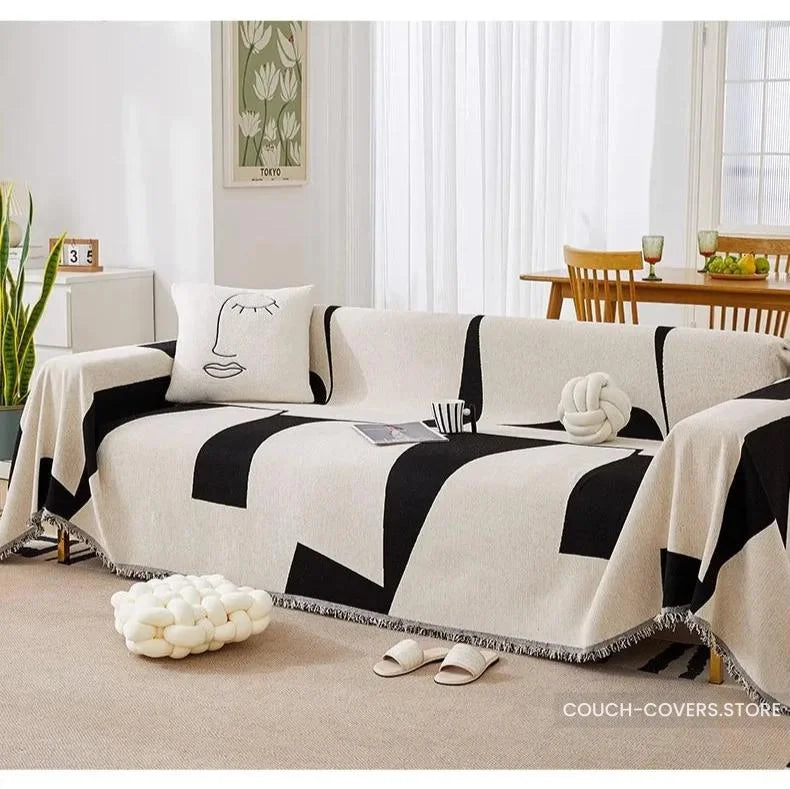 Black and White Throws for Sofas 180*260cm