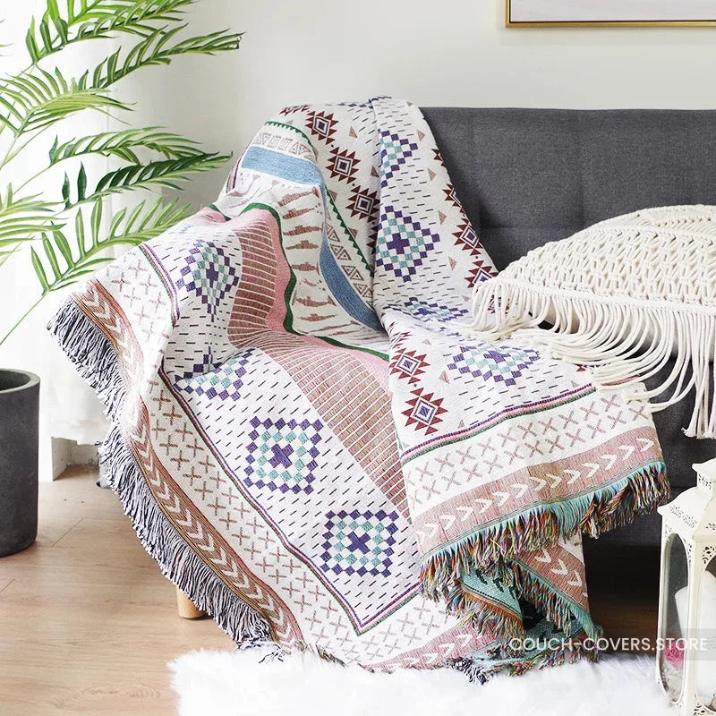 Boho Couch Cover Throw