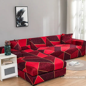 Bright Red Couch Cover