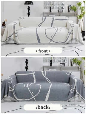 Chenille Couch Cover Gray / 180*150cm