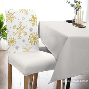 Gold Christmas Chair Covers