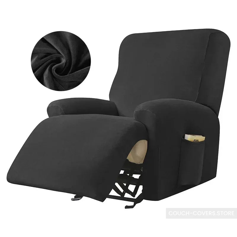 Oversized Recliner Cover Black / 3 seats