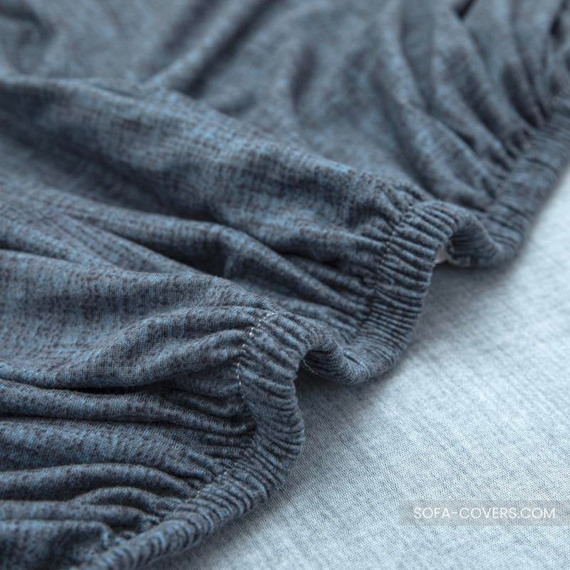 Blue gray sofa cover