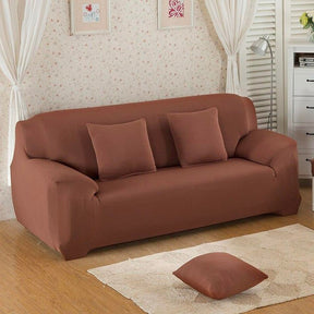 Brown loveseat cover