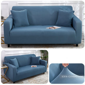 Dark blue loveseat cover