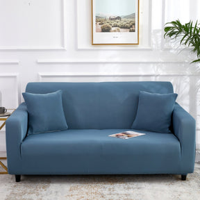 Dark blue loveseat cover