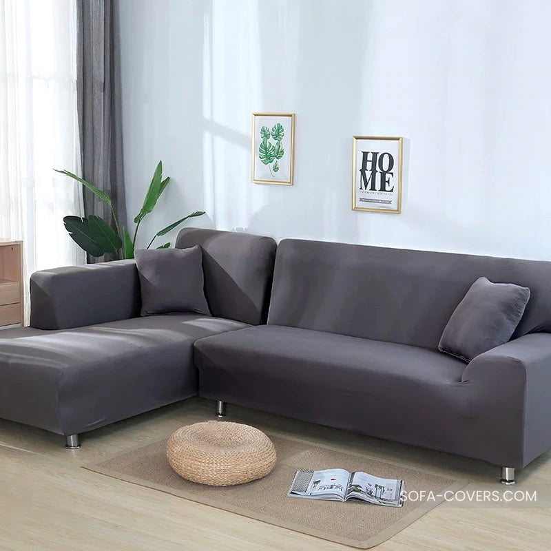 Dark gray loveseat cover