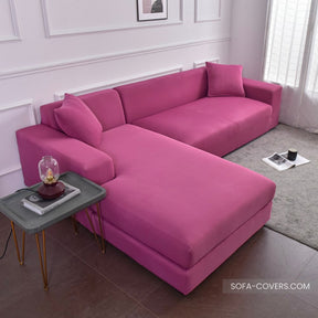 Dark pink sofa cover