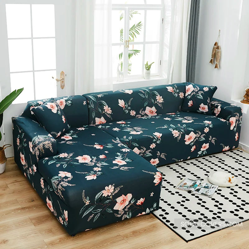 Floral couch cover