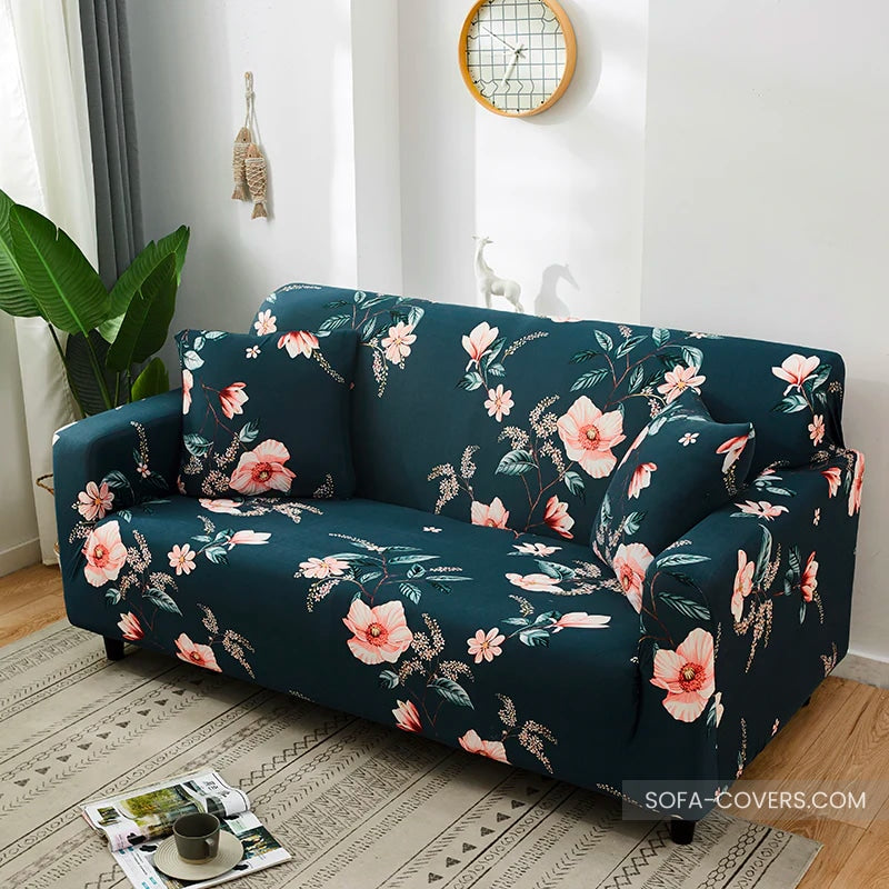 Floral couch cover