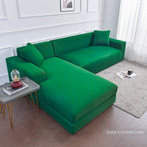 Green couch cover