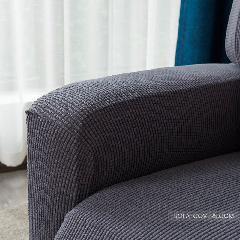 Grey recliner chair cover