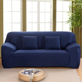 Navy blue loveseat cover