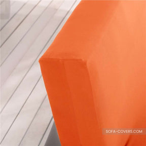 Orange futon cover