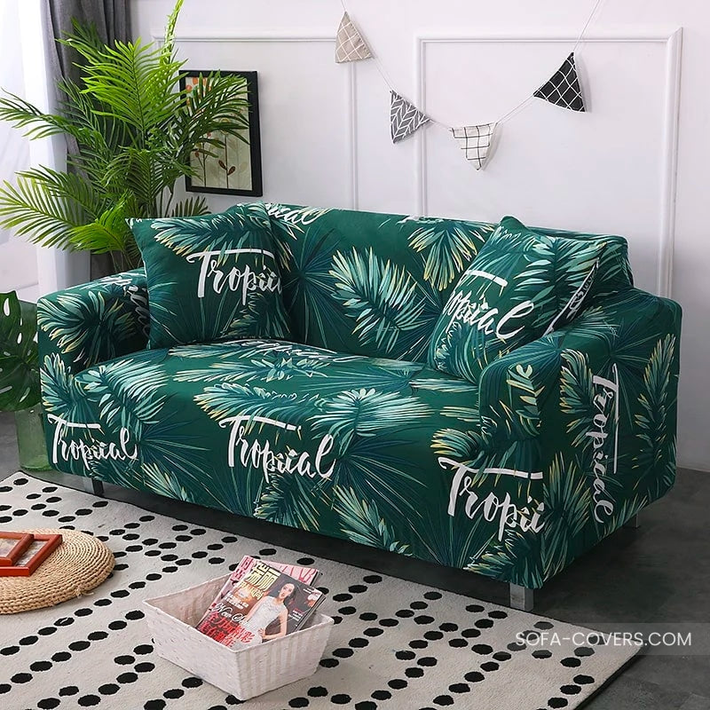 Tropical couch cover