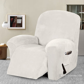 Velvet recliner chair cover