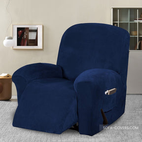 Velvet recliner chair cover