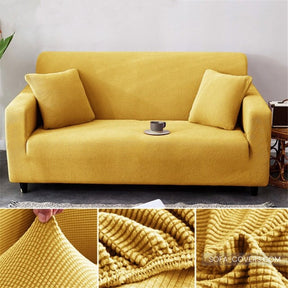 Waffle couch cover