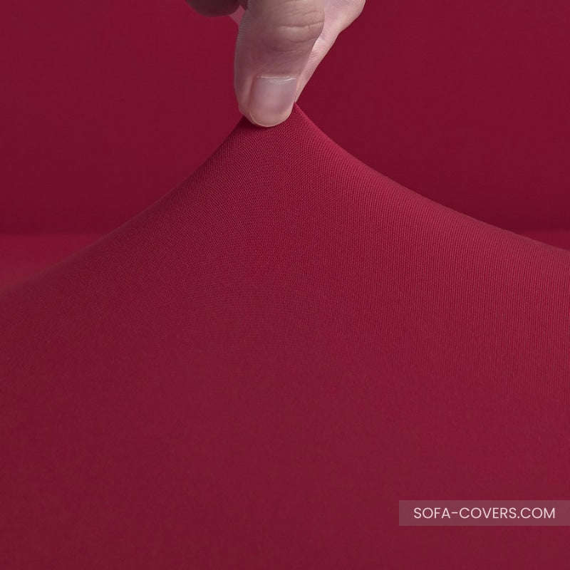 Wine red sofa cover