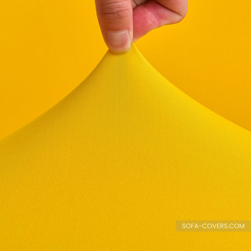 Yellow couch cover